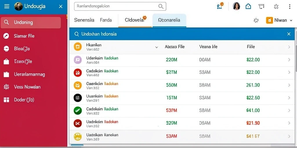 Tampilan antarmuka yang menarik dan modern.