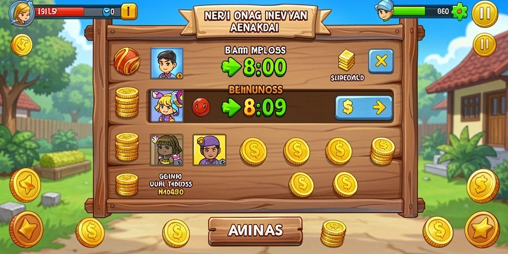 Tampilan awal permainan yang menarik.