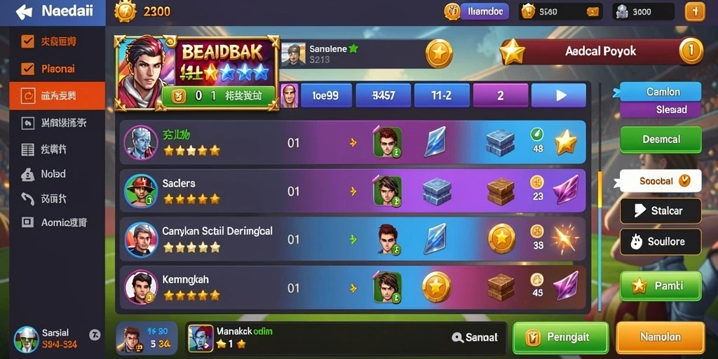 Tampilan permainan yang menarik dengan efek visual yang menawan.