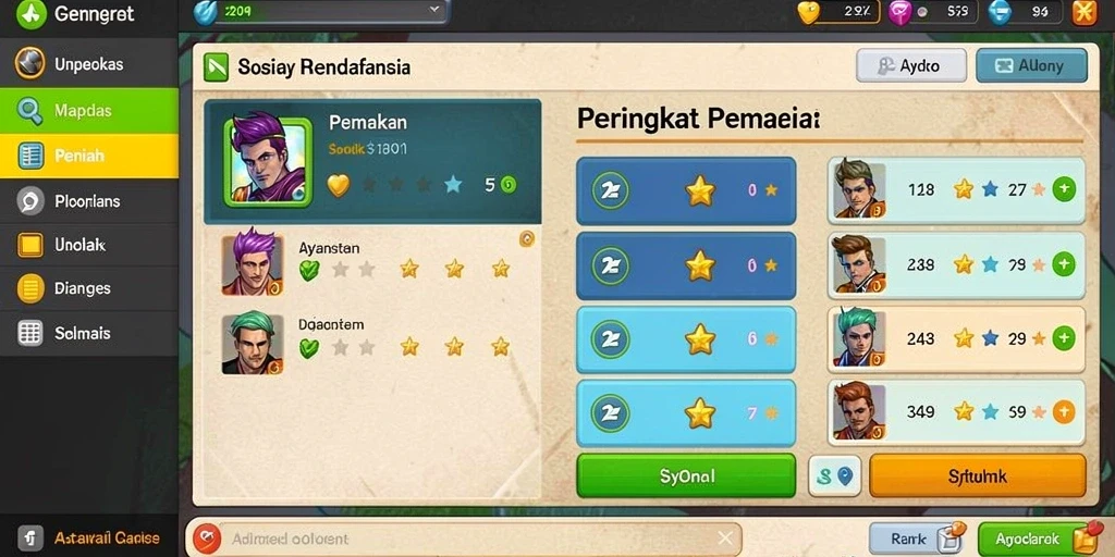 Tampilan antarmuka yang menarik dan mudah dipahami.