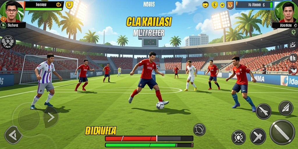 Gambar menampilkan aksi seru di level pertama.