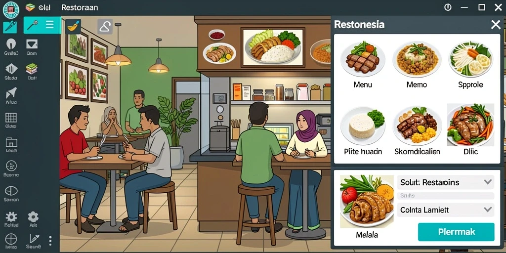 Tampilan antarmuka pengguna yang menarik dan mudah digunakan.
