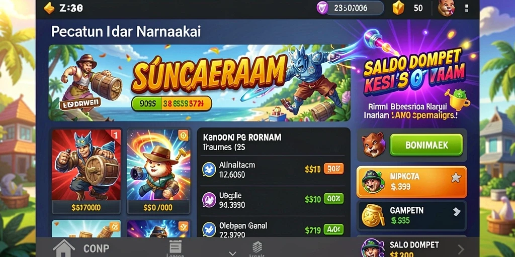 Tampilan grafis yang menawan dan penuh warna.