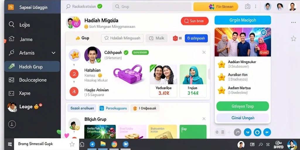 Tampilan antarmuka yang sederhana dan menarik.