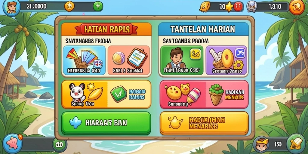 Tampilan grafis yang menarik dalam permainan.