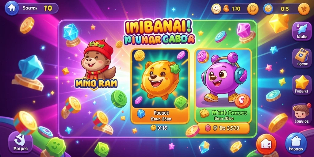 Tampilan utama aplikasi dengan desain menarik.