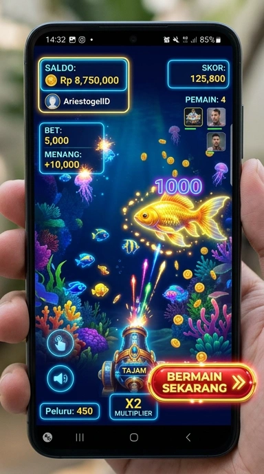 Cuplikan layar menu unduhan ariestogel untuk perangkat Android